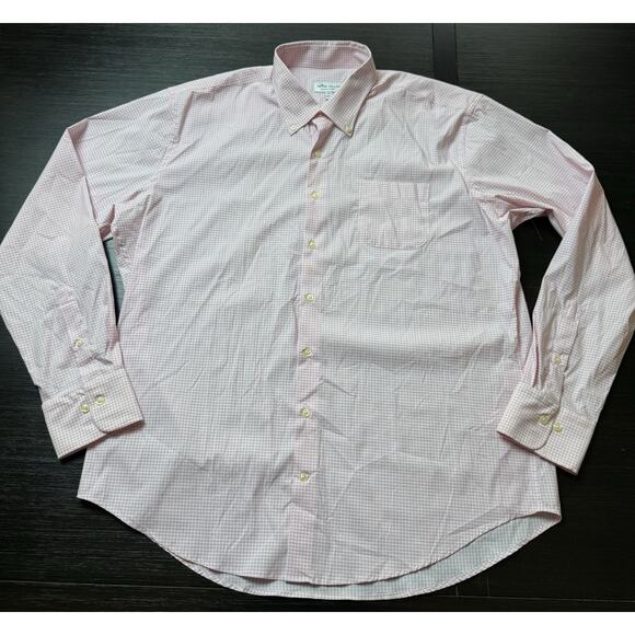 Peter Millar Men’s Size XL Summer Comfort Long Sleeve Button Up Pink Striped - Picture 1 of 5